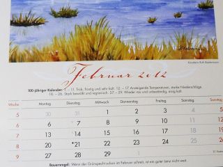 100 jähriger Kalender 2012  mit Bauernregeln u Bildern v. Ruth