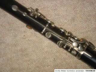 gebrauchte Klarinette F.A. Uebel 619 deutsches System old clarinet