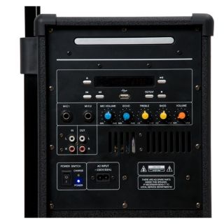 Mobiles Sound System Soundsystem inkl. Funkmikrofon USB DJ Minianlage