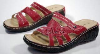 Clogs Damen Schuhe Weiß Rot Pantoffeln Latschen Sabot Schuh Sandale