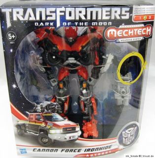 Transformers Level 2 Mechtech CANNON FORCE IRONHIDE Fig. ca. 20 cm