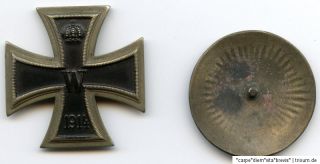 Eisernes Kreuz 1. Klasse an Schraubscheibe Herst.: KO