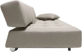 Innovation Long Horn Excess Schlaf Sofa grau Textil Bettsofa Couch