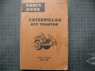 CAT Caterpillar 633 Scraper Parts Manual Book Catalog