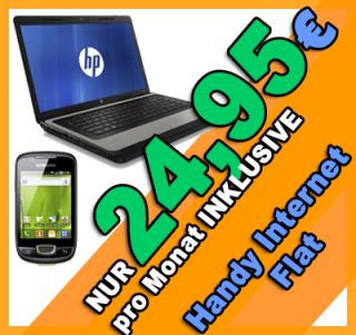 Notebook Laptop HP 635 Windows 7 mit 15,6 Zoll  plus Samsung Galaxy