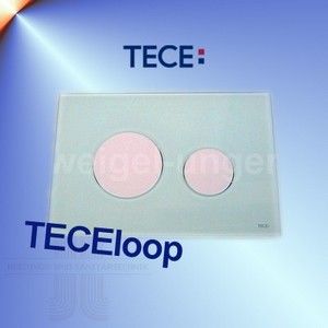 TECEloop GLAS WC Betätigungsplatte 9.240.651 grün weiss