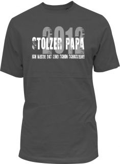 Rundhals T Shirt   Stolzer Papa 2012   für stolze Väter