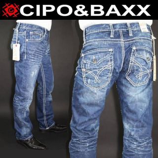 Cipo & Baxx Herren Jeans Hose Denim Blau C.643 28   34