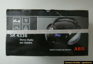 AEG SR 4336  Radio CD Player mit USB/SD/MMC Karteneinschub 60 Watt