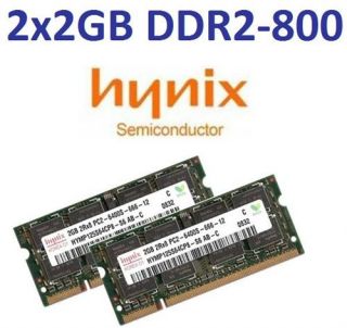 2x 2GB 4GB Notebook Speicher RAM DDR2 800 Mhz PC2 6400