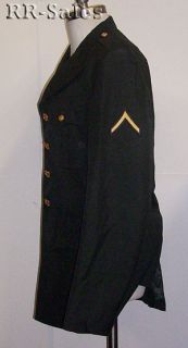 US Army Men Dress Green Uniform Jacket Coat 38 regular