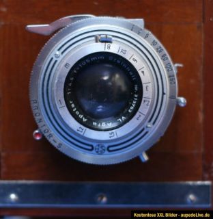 Korona Pictorial View Plattenkamera& Steinheil 105mm 4.5 Agfa Apotar