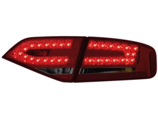 Audi A4 B8 8K LED Rückleuchten rot/smoke