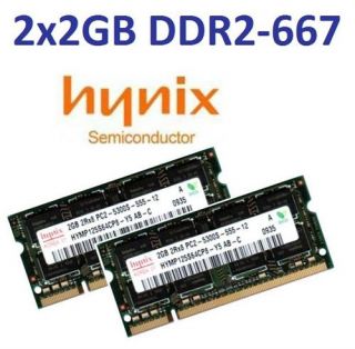 4GB Kit HYNIX 667Mhz SODIMM DDR2 2x 2GB 200pin PC2 5300
