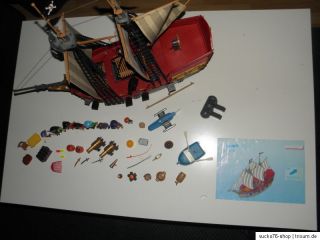 Playmobil Nr.3940 + 7350   Piratenschiff   Piraten + Motor + viel