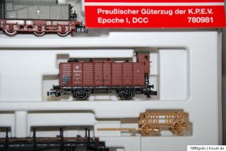 Fleischmann N 780981 Digital DCC neuwertig Preußisches Güterzug Set