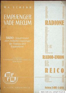 Originalalte Radio Schaltbilder (Schaltungen), 8 Hefte/Broschüren die