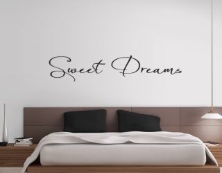 luxuriöses WANDTATTOO Sweet Dreams W706 Schlafzimmer Wandtatoo