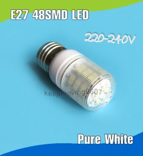 6Watt Hell White E27 48 SMD LED Bulb Lamp 3528 Chip Decoration LAMP