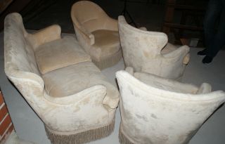 Sitzgruppe Sitzkombination Sitzgarnitur Sessel Sofa Zweisitzer Sofa