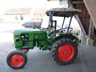 Traktor Schlepper Deutz D15 F1L712 Mähwerk Hydraulik Verdeck   neue