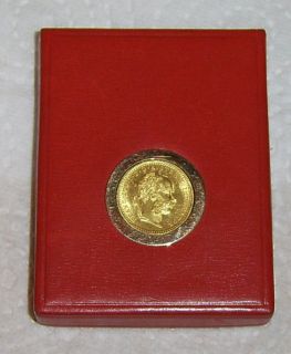 Edles Kaiser Franz Josef Geschenk Etui für Golddukaten Münzen