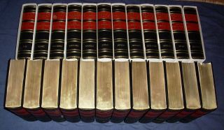 Brockhaus in 24 Bänden (20. A.) Goldschnitt, Goldprägung, Leder