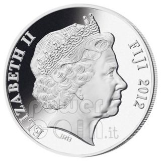 DRAGON Pearl Lunar Year 1 Oz Silver Coin 10$ Fiji 2012