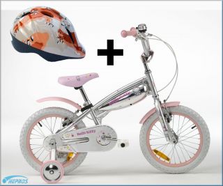 Hello Kitty Fahrrad Kinderfahrrad 16 Zoll inkl. Helm