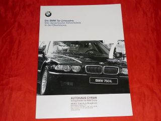 BMW 7er E38 728i 735i 740i 750i 730d 740d Prospekt von 2/2000