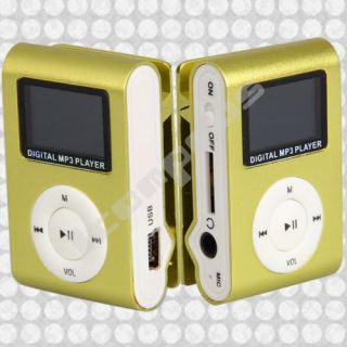 Mini MP3 LCD Display Golden Musik Player Spieler 32GB