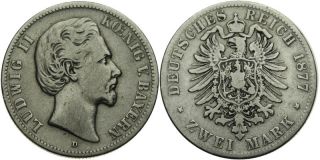 B724 J.41 Bayern 2 Mark 1877 Ludwig II. 1864 1886