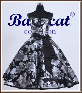 C717 50er Jahre Rockabilly Tanzkleid Vintage Petticoat Partykleid Gr
