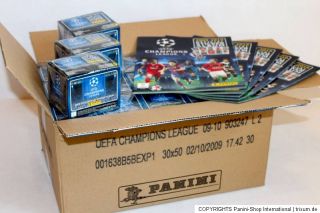 Panini UEFA CHAMPIONS LEAGUE 2009/2010 09/10 – 30 x DISPLAY BOX + 5