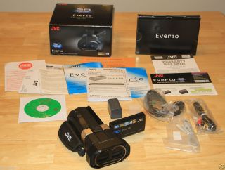 JVC VICTOR EVERIO GS TD1 3D CAMCORDER  NTSC FULL HD  COMPLETE & UNUSED
