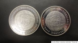 Silbermünzen 10 Euro   verschiedene Ausgaben