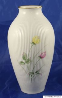 Große Thomas Porzellan Blumenvase Vase 50 60er Jahre Blumen Dekor