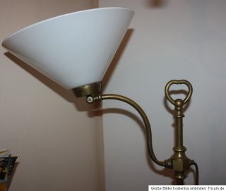 Jugendstil Stehlampe Lampe Stehleuchte Messing 156,5cm URALT