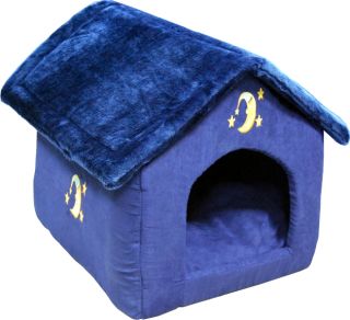 Drybed Hundehaus Hundehöhle hundekorb katze blau Nr.759