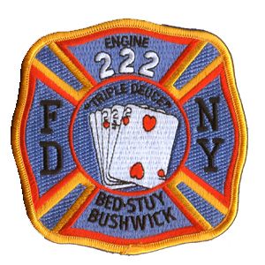 FDNY Patch E 222 TRIPLE DEUCE #1631