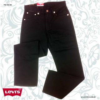 Levis 751 Farbe 02.26 Black / Schwarz Jeans ohne Waschung Herrenjeans