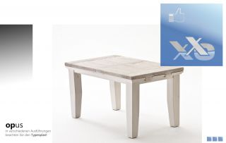 Tisch Esstisch 140/180x90 Kiefer massiv weiß antik Landhaus Recycle