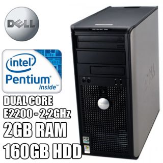 Dell Optiplex 755 Minitower Intel Dualcore E2200 2,2GHz 2GB RAM 160GB