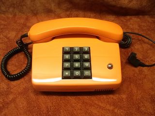 altes antik Telefon FeTAp 755 1 orange selten Telephone Fernsprecher