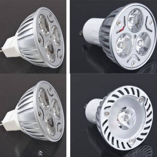 MR16 3W 12V 3 LED Warm/Cool White GU10 3LED 1LED Spot Light Bulb Lamp