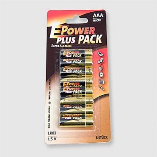 Power Plus Pack Batterien Micro AAA