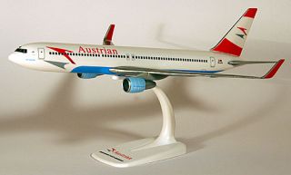 Austrian Boeing 767 300 1200 Herpa Snap Fit 609203 FlugzeugModell