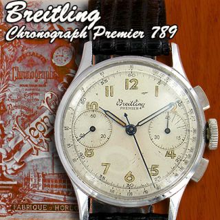 Breitling Chronograph 789 Venus 150 Kaliber rare Herrenuhr klassisch