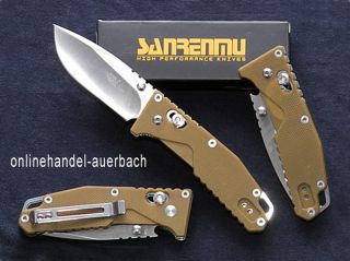 SANRENMU GA 763 Taschenmesser Einhandmesser Messer