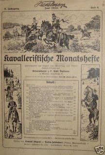 Kavalleristische Monatshefte Kavallerie Balkan Tuerkei Ulan Husar